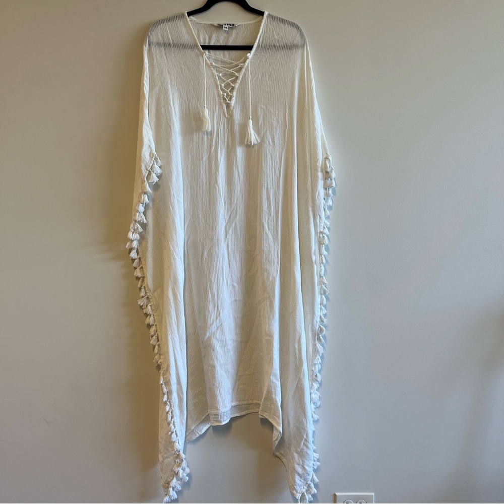 Walter Baker Acapulco Tassel Maxi Kaftan Swim